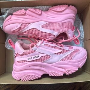 Steve Madden Pink Chunky Sneakers